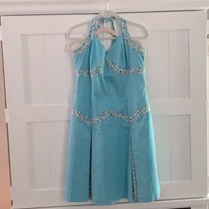Vintage Style Halter Dress Size M/L Pinup Marilyn Monroe Style